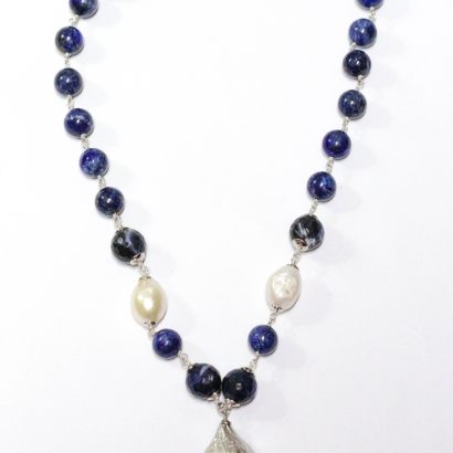 Ourivesaria Moreira - Relógios e Joias - Colar de prata e Lápis Lazuli Ourivesaria Moreira - Relógios e Joias - Colar de prata e Lápis Lazuli