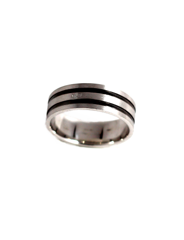 Aliança em Ouro Branco 9k 9KAL12569 59