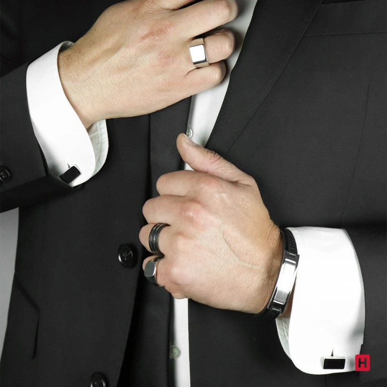 Ourivesaria Moreira - Relógios e Joias - Aliança HASSU Carbon Lovers II 7HSS010135 7HSS010135