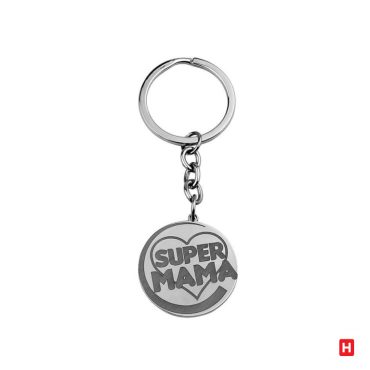 Porta-Chaves Hassu Personalizado "SUPER MAMA"