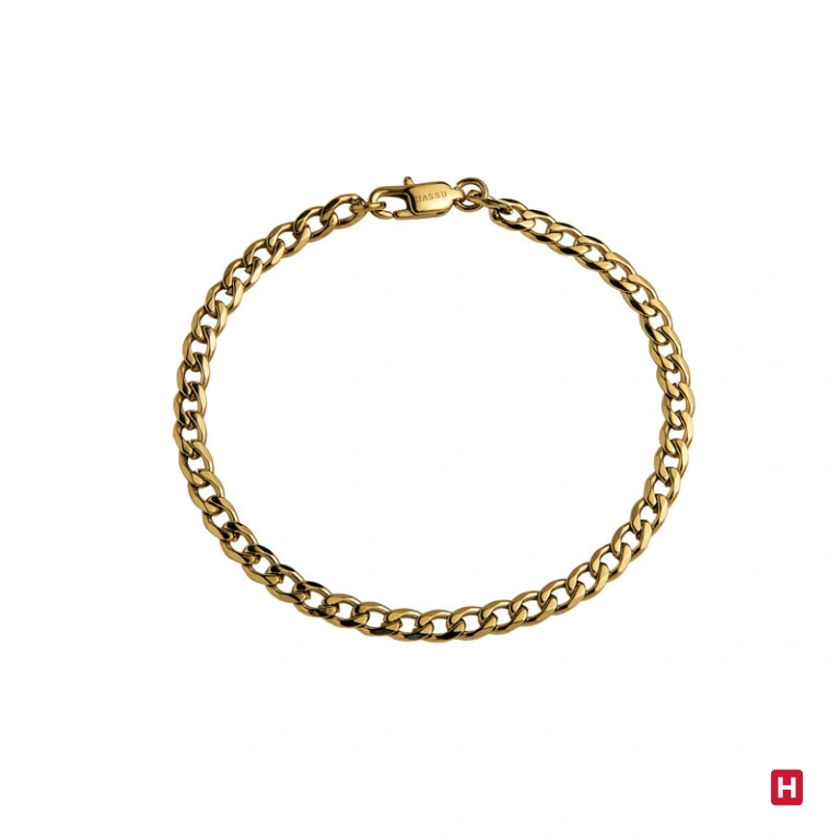 Ourivesaria Moreira - Relógios e Joias - Pulseira Hassu Chain Golden 7HSS220632G Pulseira Hassu Chain Golden 7HSS220632G