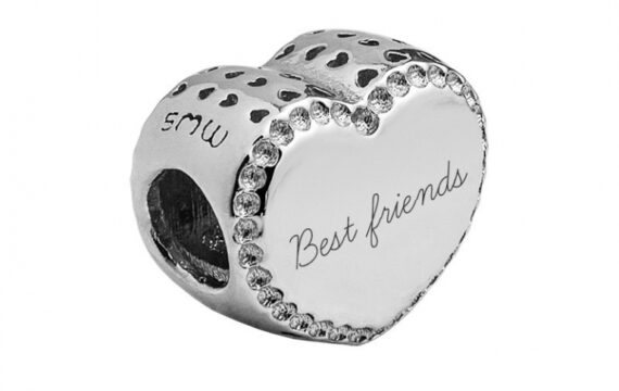 Conta SMW Coração "Best Friends" 1SMW604G