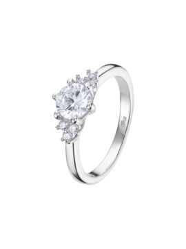 Solitário Prata Lotus Silver com Zircónias LP3443-3