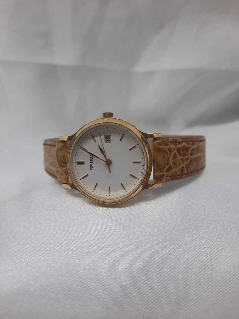 Seiko relógio em ouro 18k