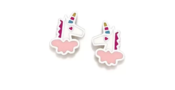 Brincos ARP Unicórnio Branco Rosca 034ROS