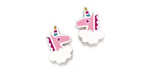 Brincos ARP Unicórnio Rosa Rosca 033ROS