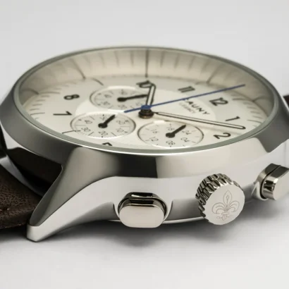 Relógio Cauny Legacy White Silver Chronograph CLG006