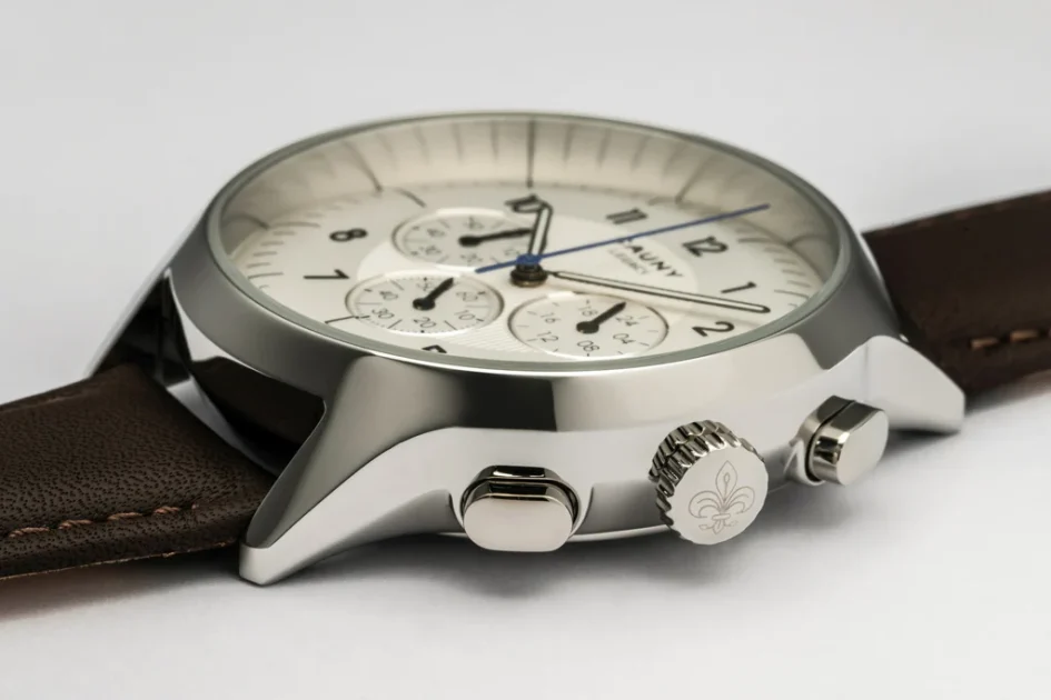 Relógio Cauny Legacy White Silver Chronograph CLG006