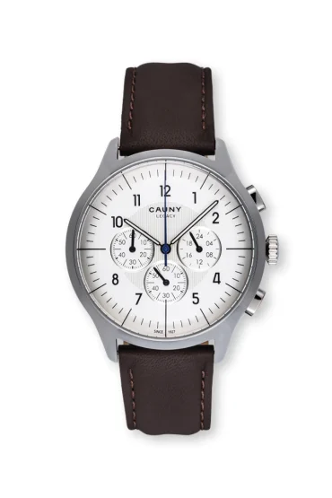 Relógio Cauny Legacy White Silver Chronograph CLG006