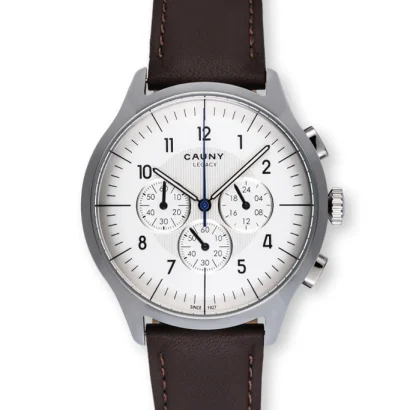 Relógio Cauny Legacy White Silver Chronograph CLG006