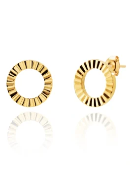 Brincos Hassu Circle Golden 7HSS010721C