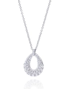 Colar com Gota com zircónias 1cm-0322202168