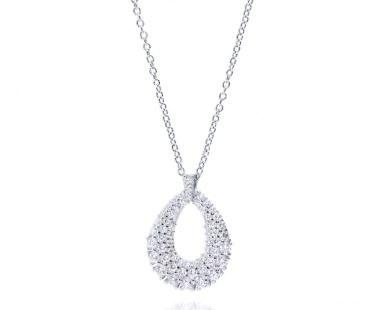 Colar com Gota com zircónias 1cm-0322202168