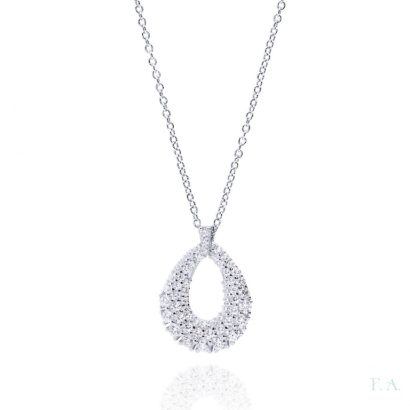 Colar com Gota com zircónias 1cm-0322202168