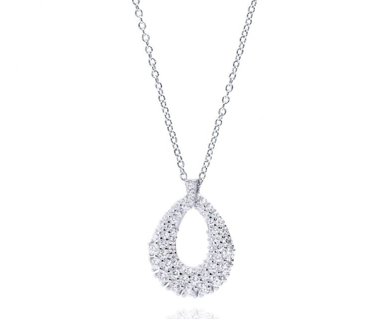 Colar com Gota com zircónias 1cm-0322202168