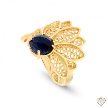 Anel Saudade Filigrana Blue Leaf 1AS-111048