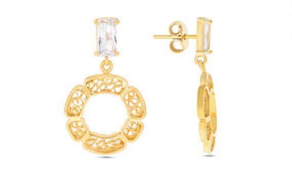 Brincos Saudade Filigrana 1B7-111042