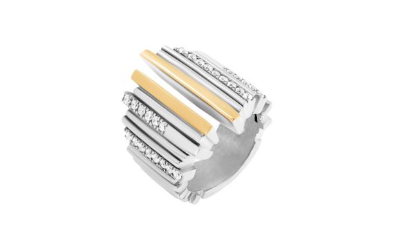 Anel Sierra em prata e ouro Eugénio Campos J10.A049.E.1.14.