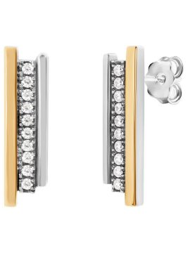 Brincos Sierra em prata e ouro Eugénio Campos J14.A047.E.1.00