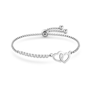 Pulseira Nomination Milleluci Corações Duplos 028008/051