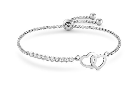 Pulseira Nomination Milleluci Corações Duplos 028008/051