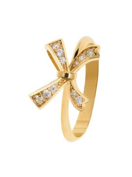 Anel Eugénio Campos Laços da Vida em prata dourada 110.B227.D.1.14