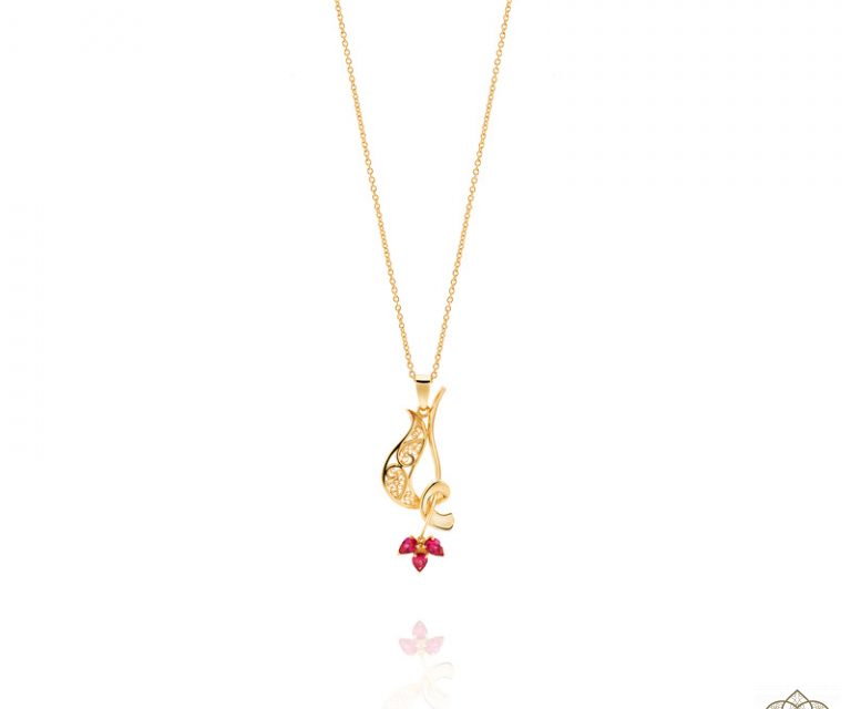 Colar Filigrana Saudade - Tulipa 1CL-FL0462