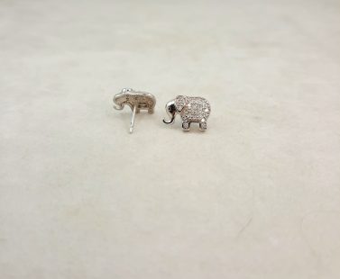 Brincos em Elefante em Prata com Zircónias 104718/EP
