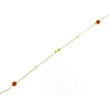 Pulseira Tornozelo Prata Dourada 925 Pendentes A500014/D