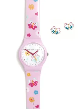 Relógio ARP Flip + Brincos Borboleta AGR360K