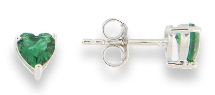 Brincos em Prata com Zircónia Verde A047451/VERD