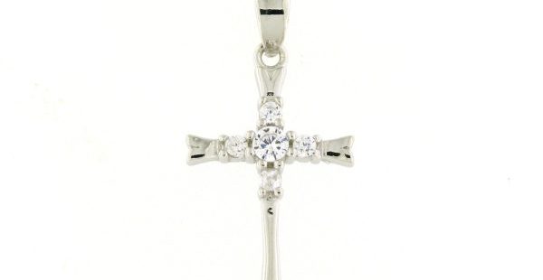 Cruz em Prata com Zircónias A092161/B