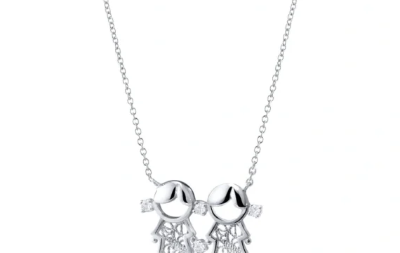 Colar Saudade 2 Meninas 1CL-FL0471BP.2