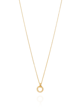 Colar Dourado com Zircónias 1CM-0322106037D