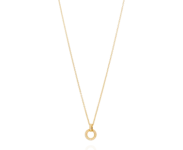 Colar Dourado com Zircónias 1CM-0322106037D