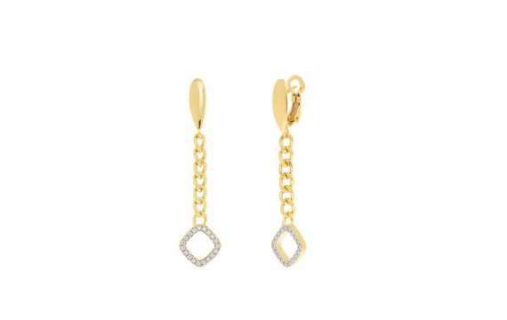 Brincos Eugénio Campos Unity em Prata Dourada 114.B361.D.1.00