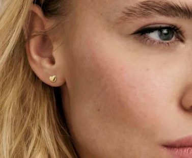 Brincos Nomination Armonica Coração Dourado 241307/006