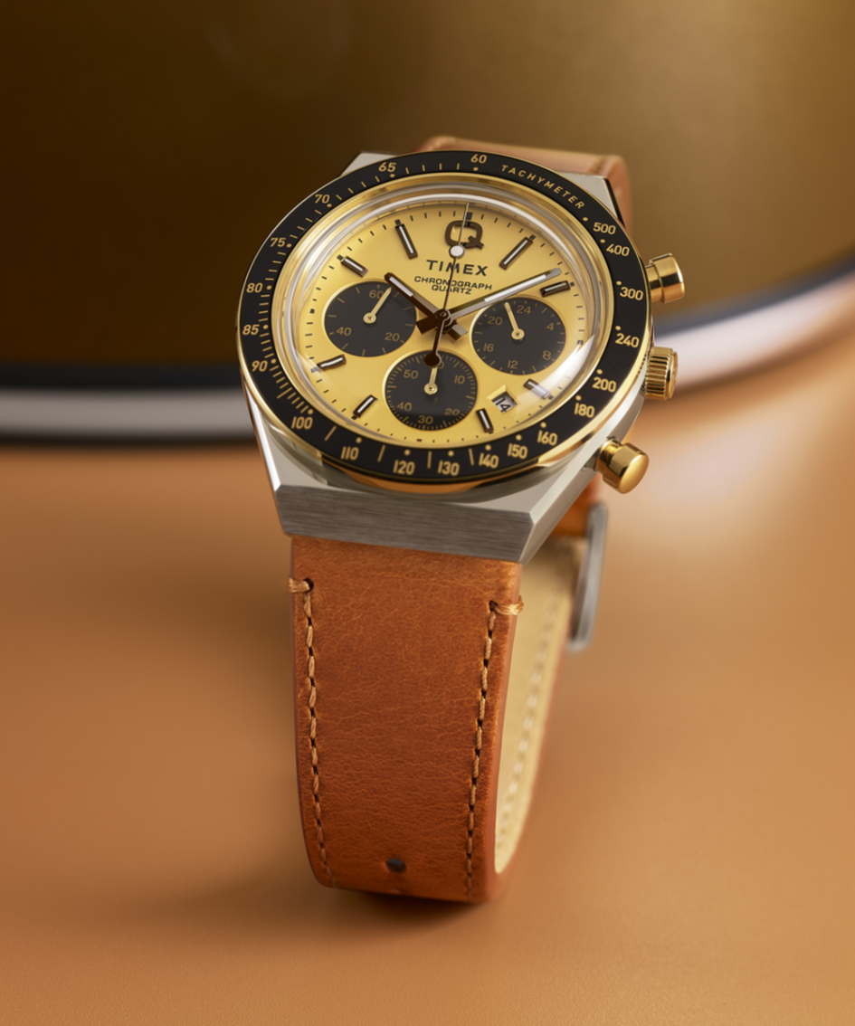 TIMEX Q Men´s Leather TW2W64400