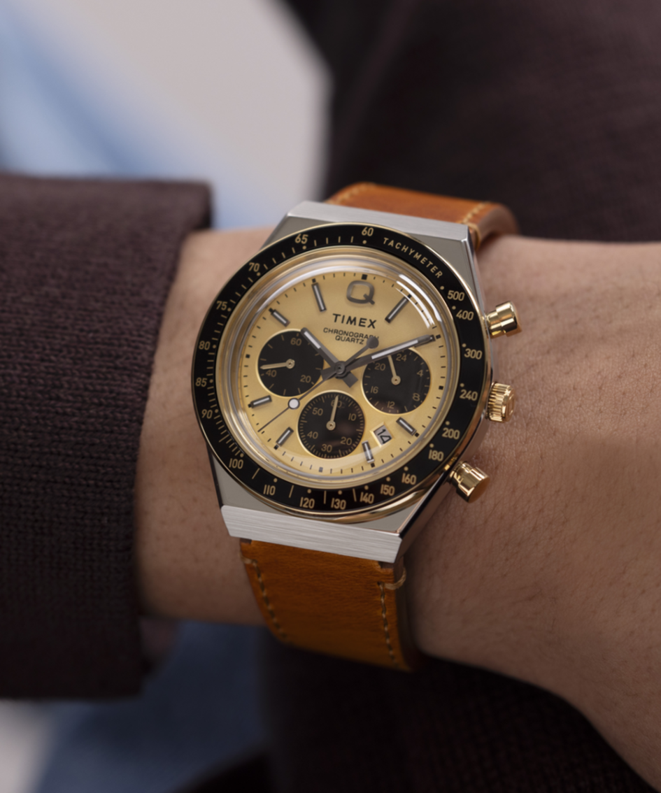 TIMEX Q Men´s Leather TW2W64400
