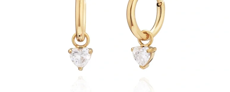 Argolas Hassu Coração Solitário Golden 7HSS010722N