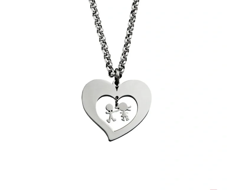 Colar Hassu Coração Boy & Girl 7HSS010636B