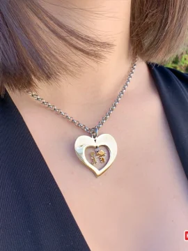 Colar Hassu Coração Boy & Girl 7HSS010636B