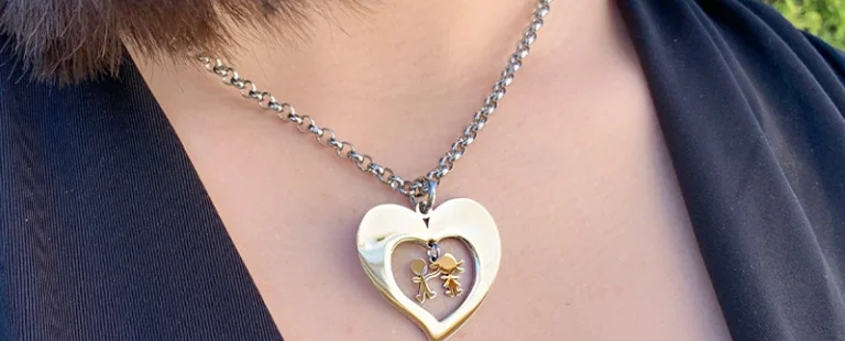 Colar Hassu Coração Boy & Girl 7HSS010636B