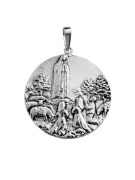 Medalha Nossa Senhora de Fátima Prata 925 1RLG-0013