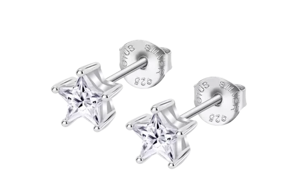 Brincos Lotus Silver Estrela Prata 925 LP3834-4/1