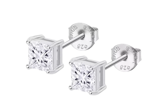 Brincos Lotus Silver Solitário Prata 925 LP3835-4/1