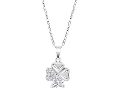 Colar Lotus Silver Trevo Prata 925 LP3851-1/1