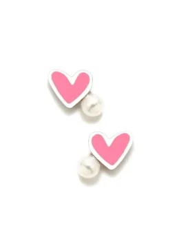 Brincos ARP New Bebe Coração Pérola 070NBE