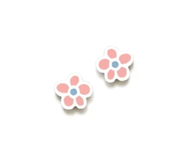 Brincos ARP New Bebe Flor Rosa Azul 090NBE