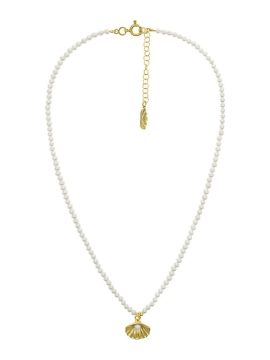 Colar Eugénio Campos Seashell 106.C857.D.2.00 em Prata de Lei 925 em Dourado. A coleção perfeita para dar as boas-vindas ao Verão!